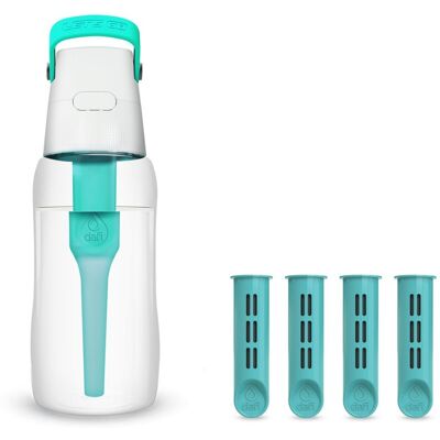 Butelka filtrująca Dafi SOLID 0,5 l turkusowa z 4 filtrami Butelka filtrująca Dafi SOLID 0,5 l turkusowa z 4 filtrami