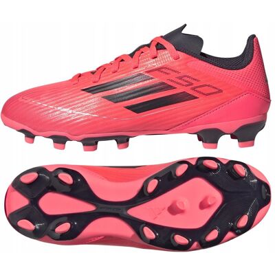 adidas F50 League Junior Wielofunkcyjne Buty do Piłki Nożnej - unisex - Turbo/Blk/Platn - 5.5 adidas F50 League Junior Wielofunkcyjne Buty do Piłki Nożnej - unisex - Turbo/Blk/Platn - 5.5