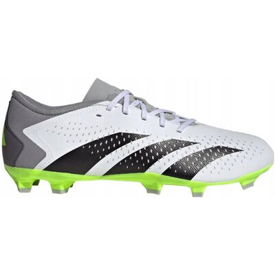 Buty piłkarskie adidas Predator Accuracy.3 L FG biało-szare GZ0014 41 1/3 Buty piłkarskie adidas Predator Accuracy.3 L FG biało-szare GZ0014 41 1/3