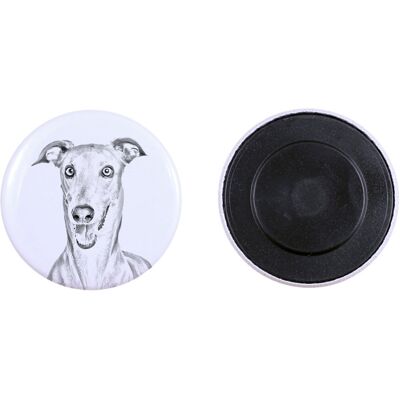 Charcik włoski, Italian Greyhound - magnes z psim pupilem, wyjątkowo lekki, mocny magnes, produkt wykonany ręcznie marki Art-Dog Charcik włoski, Italian Greyhound - magnes z psim pupilem, wyjątkowo lekki, mocny magnes, produkt wykonany ręcznie marki Art-Dog