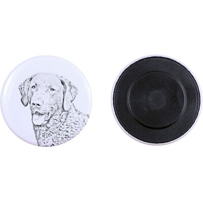 Chesapeake Bay Retriever - magnes z psim pupilem, wyjątkowo lekki, mocny magnes, produkt wykonany ręcznie marki Art-Dog Chesapeake Bay Retriever - magnes z psim pupilem, wyjątkowo lekki, mocny magnes, produkt wykonany ręcznie marki Art-Dog