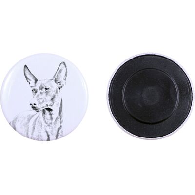 Cirneco dell'Etna, Chart sycylijski - magnes z psim pupilem, wyjątkowo lekki, mocny magnes, produkt wykonany ręcznie marki Art-Dog Cirneco dell'Etna, Chart sycylijski - magnes z psim pupilem, wyjątkowo lekki, mocny magnes, produkt wykonany ręcznie marki Art-Dog