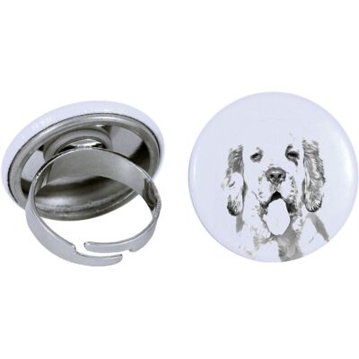 Clumber Spaniel - damska biżuteria z podobizną psa, produkt wykonany ręcznie, możliwość dodanie własnego zdjęcia, marka Art-Dog Clumber Spaniel - damska biżuteria z podobizną psa, produkt wykonany ręcznie, możliwość dodanie własnego zdjęcia, marka Art-Dog