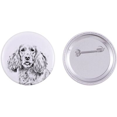 Cocker spaniel angielski - przypinka z twoim psem, dodaj własne foto, marka Art-Dog Cocker spaniel angielski - przypinka z twoim psem, dodaj własne foto, marka Art-Dog