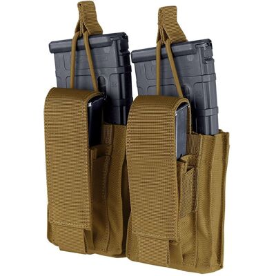 Condor - Ładownica Kangaroo Mag Pouch Gen II na magazynek AR-15 i pistoletowy - Podwójna - Coyote Brown - 191232-498 Condor - Ładownica Kangaroo Mag Pouch Gen II na magazynek AR-15 i pistoletowy - Podwójna - Coyote Brown - 191232-498