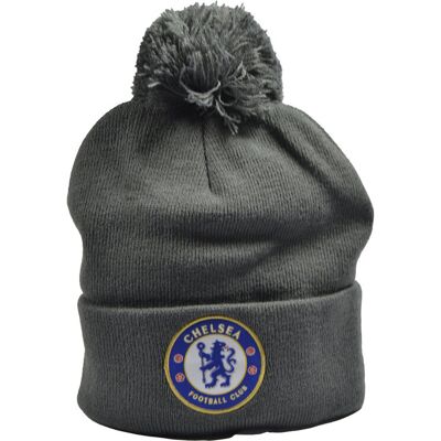 Inny producent Czapka z pomponem Chelsea Londyn szara - licencjonowana Inny producent Czapka z pomponem Chelsea Londyn szara - licencjonowana