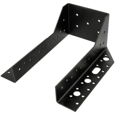 AMIG Wspornik belki ze skrzydłami podpora belki 100x80x200x182x2mm Czarny AMIG Wspornik belki ze skrzydłami podpora belki 100x80x200x182x2mm Czarny