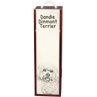 Dandie Dinmont Terrier - pudełko na wino z psem, pudełko na alkohol z grafiką, personalizowane pudełko na prezent marki Art-Dog Dandie Dinmont Terrier - pudełko na wino z psem, pudełko na alkohol z grafiką, personalizowane pudełko na prezent marki Art-Dog