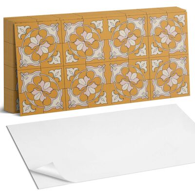 Coloray Dekoracyjne Kafle Winylowe 40x20 cm – 10 sztuk Szybki Montaż Samoprzylepne Kwiatowa mozaika w kolorach Coloray Dekoracyjne Kafle Winylowe 40x20 cm – 10 sztuk Szybki Montaż Samoprzylepne Kwiatowa mozaika w kolorach