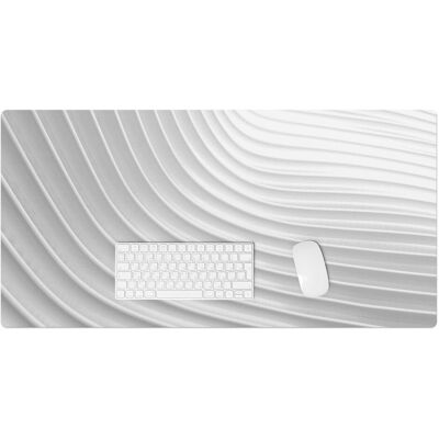 Tulup Designerska mata ochronna na biurko – Winyl + kolorowy nadruk - Faliste linie 3D 100x50 cm Tulup Designerska mata ochronna na biurko – Winyl + kolorowy nadruk - Faliste linie 3D 100x50 cm