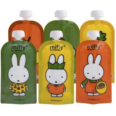 DIDOBABY 6 PACK Saszetki wielorazowe MIFFY DIDOBABY 6 PACK Saszetki wielorazowe MIFFY