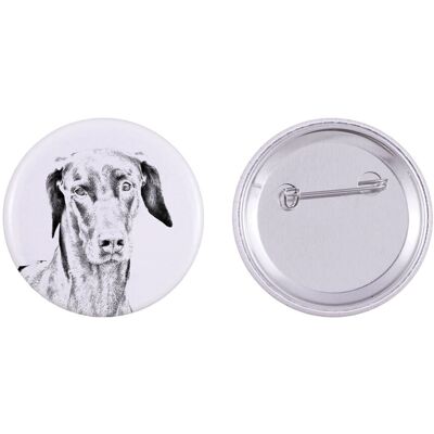 Doberman, Dobermann - przypinka z twoim psem, dodaj własne foto, marka Art-Dog Doberman, Dobermann - przypinka z twoim psem, dodaj własne foto, marka Art-Dog