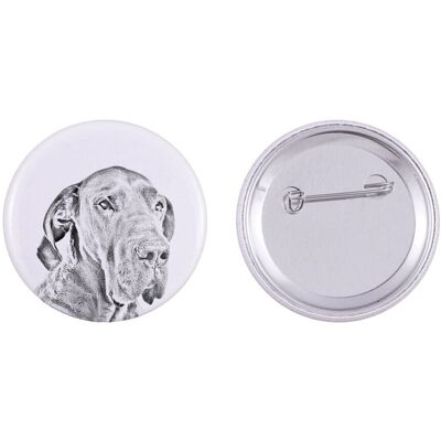Dog niemiecki I - przypinka z twoim psem, dodaj własne foto, marka Art-Dog Dog niemiecki I - przypinka z twoim psem, dodaj własne foto, marka Art-Dog
