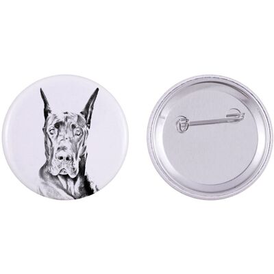 Dog niemiecki - przypinka z twoim psem, dodaj własne foto, marka Art-Dog Dog niemiecki - przypinka z twoim psem, dodaj własne foto, marka Art-Dog