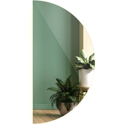 Tulup Duża Połówka Lustra LED-owego do Sypialni Łazienki - Naturalna Barwa 50 cm x 100 cm Tulup Duża Połówka Lustra LED-owego do Sypialni Łazienki - Naturalna Barwa 50 cm x 100 cm