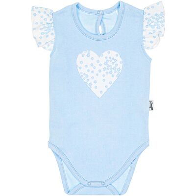 Dziewczęce body serce niebieskie Nicol,r.74 Dziewczęce body serce niebieskie Nicol,r.74