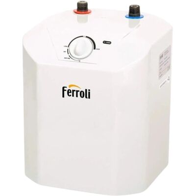 Ferroli Elektryczny pojemnościowy podgrzewacz c.w.u. o pojemności 10 l. Moc grzałki 2,0 kW. NOVO 10L-U Ferroli Elektryczny pojemnościowy podgrzewacz c.w.u. o pojemności 10 l. Moc grzałki 2,0 kW. NOVO 10L-U