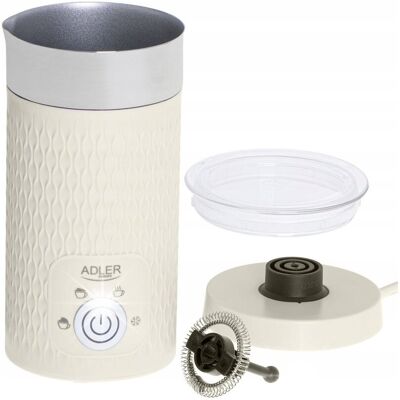 Adler ELEKTRYCZNY SPIENIACZ DO MLEKA PODGRZEWACZ 2w1 cappuccino latte 4 FUNKCJE Adler ELEKTRYCZNY SPIENIACZ DO MLEKA PODGRZEWACZ 2w1 cappuccino latte 4 FUNKCJE