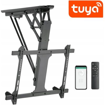 Spacetronik Elektryczny uchwyt sufitowy regulacja pilot/Tuya VESA 32-70'' 35kg Spacetronik Elektryczny uchwyt sufitowy regulacja pilot/Tuya VESA 32-70'' 35kg