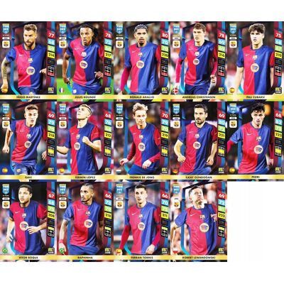 FC BARCELONA - FIFA 365 2025 XL PANINI 14 kart bazowych KOMPLET Lewandowski FC BARCELONA - FIFA 365 2025 XL PANINI 14 kart bazowych KOMPLET Lewandowski