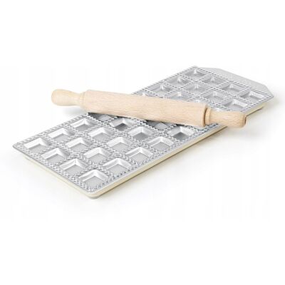 Foremka z wałkiem do wyrobu klasycznych pierożków Ravioli 36szt - Hendi Foremka z wałkiem do wyrobu klasycznych pierożków Ravioli 36szt - Hendi