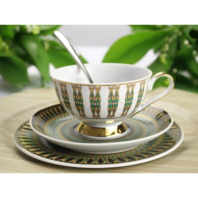 Polskie Fabryki Porcelany Ćmielów i Chodzież Garnitur do herbaty na 12 osób (41el) Ćmielów - Astra G413 India Polskie Fabryki Porcelany Ćmielów i Chodzież Garnitur do herbaty na 12 osób (41el) Ćmielów - Astra G413 India
