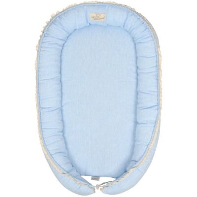 BabyMatex Gniazdko Niemowlęce Prestige Linen 55X80 Jasno Niebieski Materacyk Pozycjonujący BabyMatex Gniazdko Niemowlęce Prestige Linen 55X80 Jasno Niebieski Materacyk Pozycjonujący
