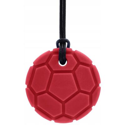 Ark Therapeutic Gryzak Logopedyczny Naszyjnik ARK Soccer Ball Bordowy XT/Miękki Ark Therapeutic Gryzak Logopedyczny Naszyjnik ARK Soccer Ball Bordowy XT/Miękki