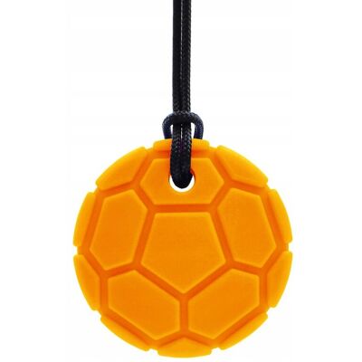 Ark Therapeutic Gryzak Logopedyczny Naszyjnik ARK Soccer Ball Pomarańczowy XXT/Twardy Ark Therapeutic Gryzak Logopedyczny Naszyjnik ARK Soccer Ball Pomarańczowy XXT/Twardy