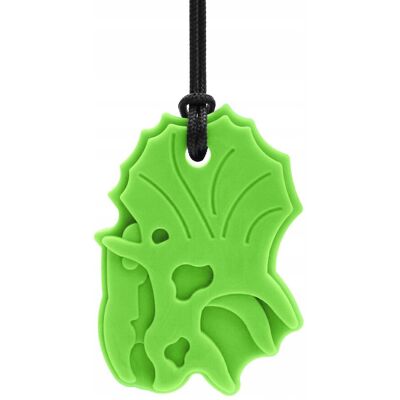 Ark Therapeutic Gryzak Logopedyczny Naszyjnik ARK TRICERATOPS Zielony Miękki / XT Ark Therapeutic Gryzak Logopedyczny Naszyjnik ARK TRICERATOPS Zielony Miękki / XT