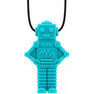 Ark Therapeutic Gryzak Terapeutyczny ARK Wisiorek Robot Turkusowy XT Ark Therapeutic Gryzak Terapeutyczny ARK Wisiorek Robot Turkusowy XT