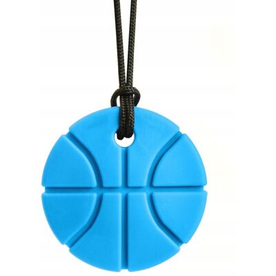 Ark Therapeutic Gryzak Terapeutyczny Naszyjnik BASKETBALL Błękitny XT Ark Therapeutic Gryzak Terapeutyczny Naszyjnik BASKETBALL Błękitny XT