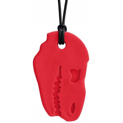 Ark Therapeutic Gryzak Terapeutyczny Wisiorek DINO-BITE Czerwony Ark Therapeutic Gryzak Terapeutyczny Wisiorek DINO-BITE Czerwony