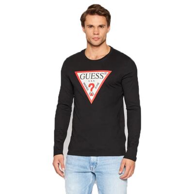 Guess Koszulka Męska Z Długim Rękawem Cn Ls Original Logo Black M2Yi31I3Z11 Jblk M Guess Koszulka Męska Z Długim Rękawem Cn Ls Original Logo Black M2Yi31I3Z11 Jblk M