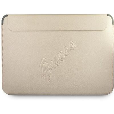 Guess Saffiano Vintage Pokrowiec na Laptopa - Pasuje do Macbook 13/14" - Złoty Guess Saffiano Vintage Pokrowiec na Laptopa - Pasuje do Macbook 13/14" - Złoty