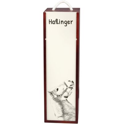 Haflinger - pudełko na wino z koniem, pudełko na alkohol z grafiką, personalizowane pudełko na prezent marki Art-Dog Haflinger - pudełko na wino z koniem, pudełko na alkohol z grafiką, personalizowane pudełko na prezent marki Art-Dog