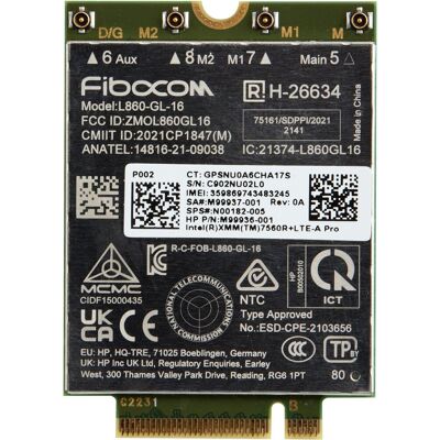 HP Xmm 7560 R+ Lte-Advanced Pro Wwan, 7P993Aa HP Xmm 7560 R+ Lte-Advanced Pro Wwan, 7P993Aa