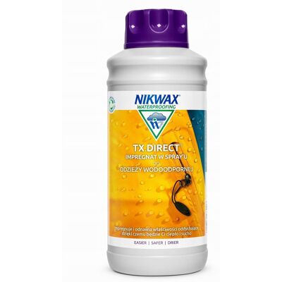 Impregnat spray Nikwax Impregnat TX.Direct 1L Spray-On zapas 1000 ml Impregnat spray Nikwax Impregnat TX.Direct 1L Spray-On zapas 1000 ml