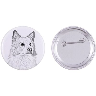 Islandzki szpic pasterski - przypinka z twoim psem, dodaj własne foto, marka Art-Dog Islandzki szpic pasterski - przypinka z twoim psem, dodaj własne foto, marka Art-Dog