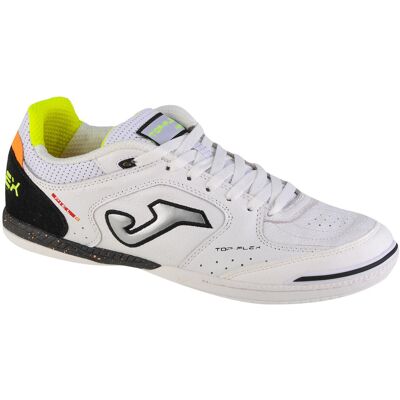 Joma Top Flex 2342 IN - Męskie białe buty do piłki nożnej Joma Top Flex 2342 IN - Męskie białe buty do piłki nożnej