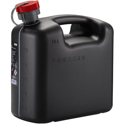 Kanister 10l na paliwo benzynę z tworzywa z rurką wlewową, Atest TÜV HDPE PRESSOL Kanister 10l na paliwo benzynę z tworzywa z rurką wlewową, Atest TÜV HDPE PRESSOL