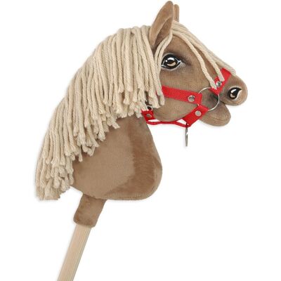 Super Kantar dla konia Hobby Horse A4 zapinany mały - czerwony Super Kantar dla konia Hobby Horse A4 zapinany mały - czerwony