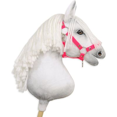 Super Kantar regulowany dla konia Hobby Horse A3 - neon pink Super Kantar regulowany dla konia Hobby Horse A3 - neon pink
