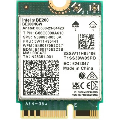 Karta sieciowa bezprzewodowa Intel BE200 WiFi 7 802.11AX 6GHz M.2 PCIe Karta sieciowa bezprzewodowa Intel BE200 WiFi 7 802.11AX 6GHz M.2 PCIe