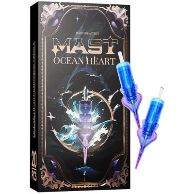 Kartridż igła do makijażu permanentnego Mast Ocean Heart 0801RLT (20 szt.) Kartridż igła do makijażu permanentnego Mast Ocean Heart 0801RLT (20 szt.)