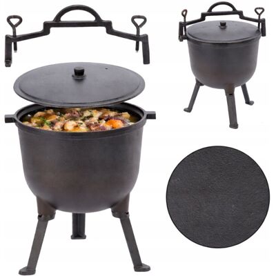 Chomik KOCIOŁEK MYŚLIWSKI ŻELIWNY 5L GARNEK NA OGNISKO GRILL 24,5x16 CM SOLIDNY Chomik KOCIOŁEK MYŚLIWSKI ŻELIWNY 5L GARNEK NA OGNISKO GRILL 24,5x16 CM SOLIDNY