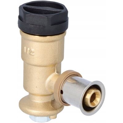 KAN-therm Kolano ścienne mosiężne GW ultraPRESS - 16 Rp1/2' L = 52.5 mm KAN-therm Kolano ścienne mosiężne GW ultraPRESS - 16 Rp1/2' L = 52.5 mm