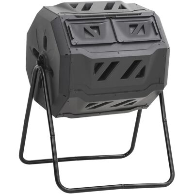 VMP Kompostownik Do Ogrodu, Czarny, 73X64X95 Cm, 160 L VMP Kompostownik Do Ogrodu, Czarny, 73X64X95 Cm, 160 L