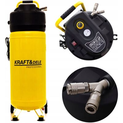 KRAFT&DELE Kompresor 50L Bezolejowy Pionowy Stojący Spreżarka 230V KRAFT&DELE Kompresor 50L Bezolejowy Pionowy Stojący Spreżarka 230V