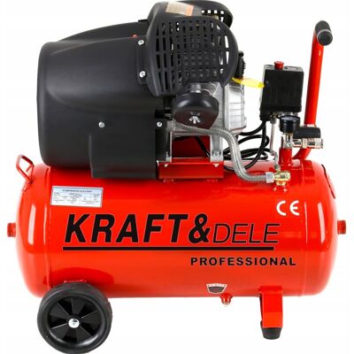 KOMPRESOR OLEJOWY 50L 2 TŁOKOWY SPRĘŻARKA KRAFT&DELE; 230V 2850 obr/min KOMPRESOR OLEJOWY 50L 2 TŁOKOWY SPRĘŻARKA KRAFT&DELE; 230V 2850 obr/min